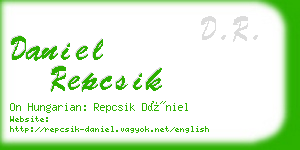 daniel repcsik business card